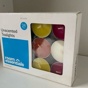 ⭐️FWP NEW Tealight Candles - Unscented Tealights by Room Essentials- 24 pack
